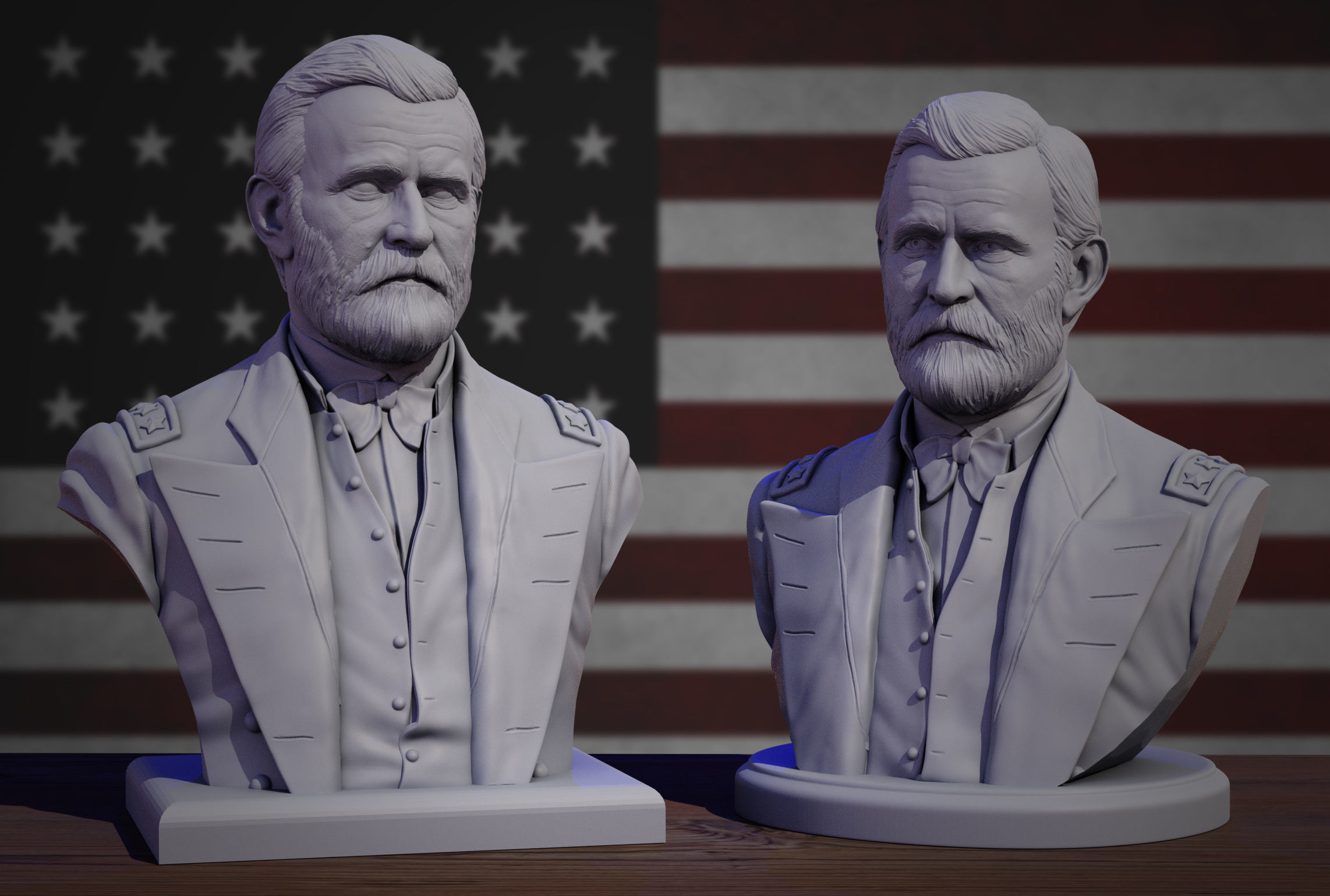 Ulysses Grant 3D print model_2