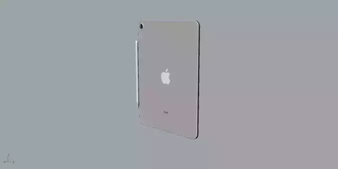 Realistic apple  ipad 11 space gold 3D model 3D print model