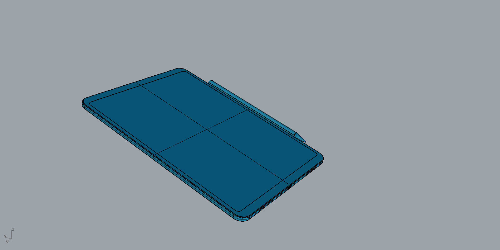 Realistic apple  ipad 11 space gold 3D model 3D print model 3D print model_18