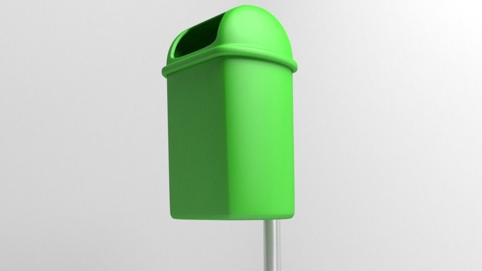 Waste Container 10 3D model_3
