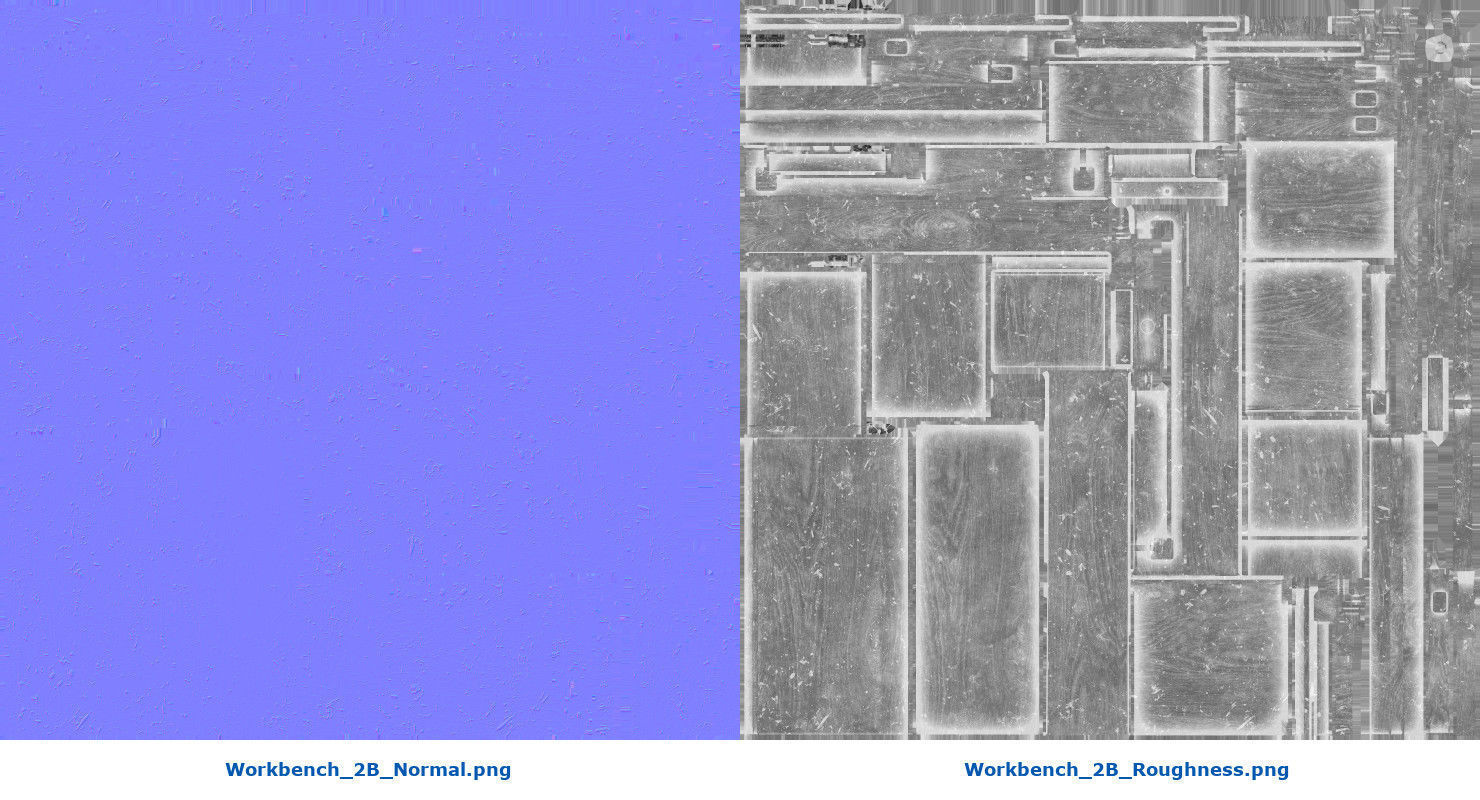 Workbench 2B Low-poly 3D model_9