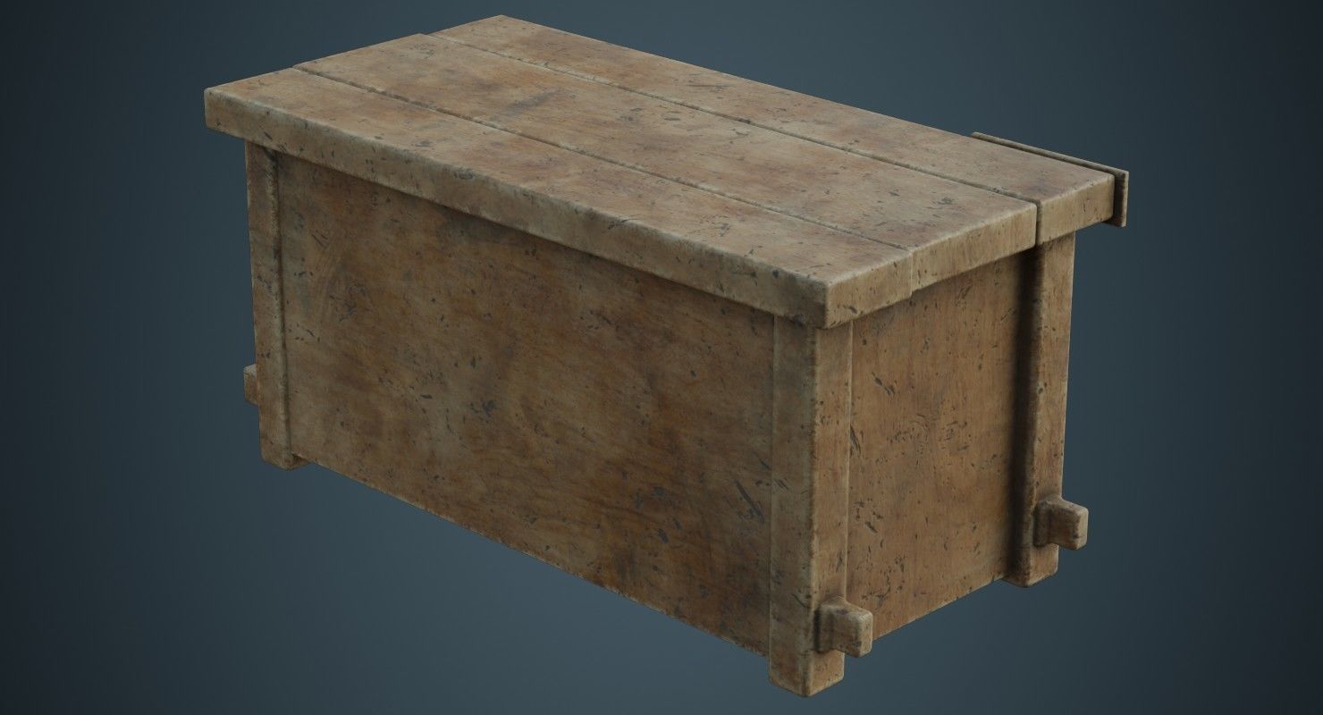 Workbench 2B Low-poly 3D model_1