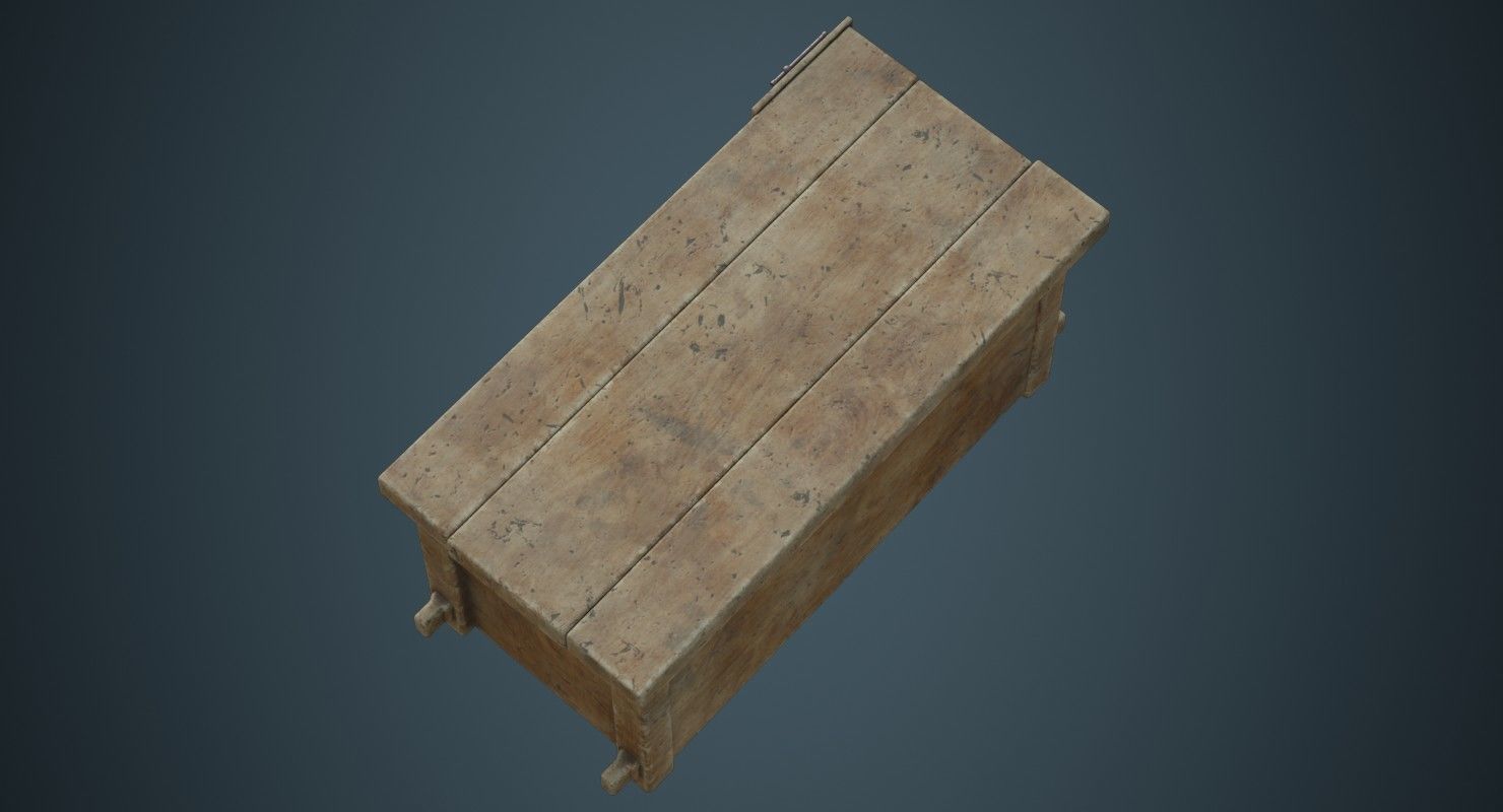 Workbench 2B Low-poly 3D model_2