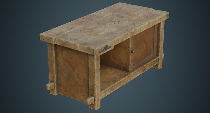 Workbench 2B Low-poly 3D model