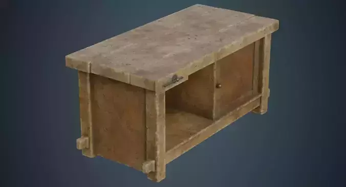 Workbench 2B Low-poly 3D model