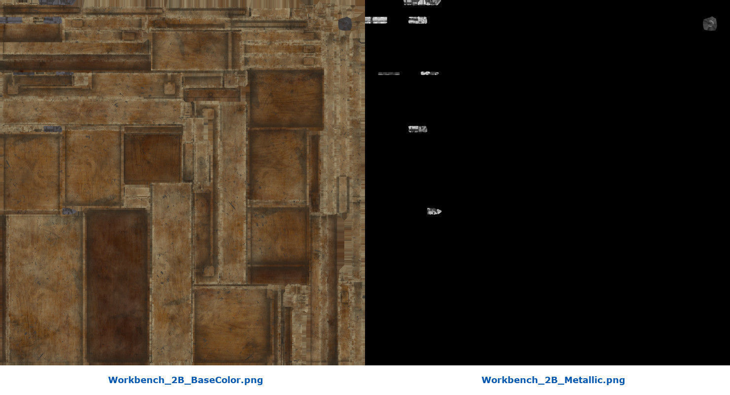 Workbench 2B Low-poly 3D model_8
