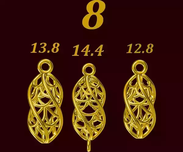 Para ball jewelery gold printable plain studded 8