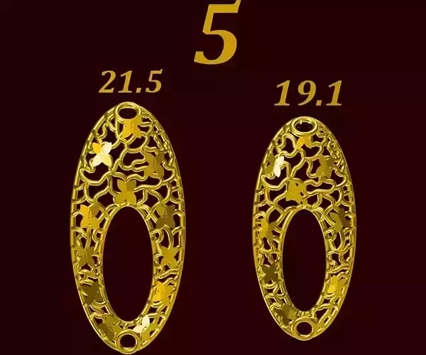 Para ball jewelery gold printable plain studded 5