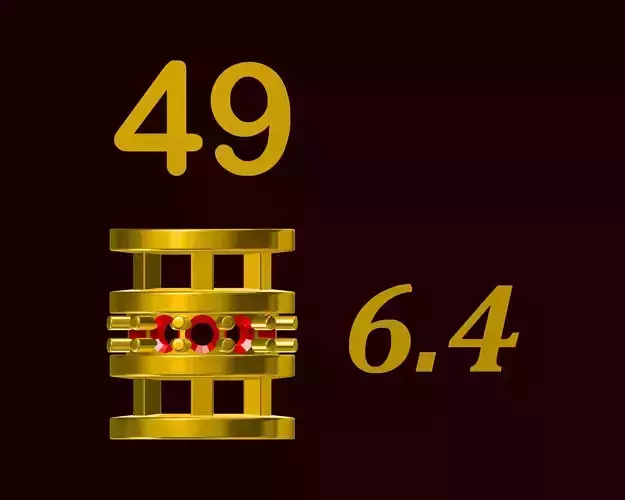 Para ball jewelery gold printable plain studded 49