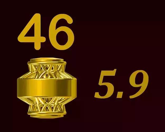 Para ball jewelery gold printable plain studded 46