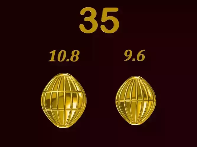 Para ball jewelery gold printable plain studded 35