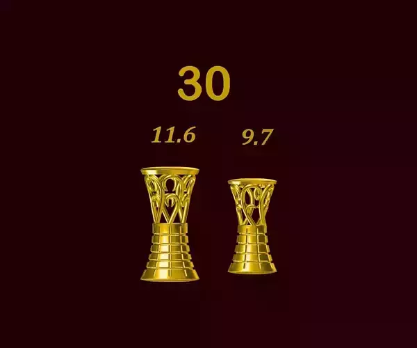 Para ball jewelery gold printable plain studded 30