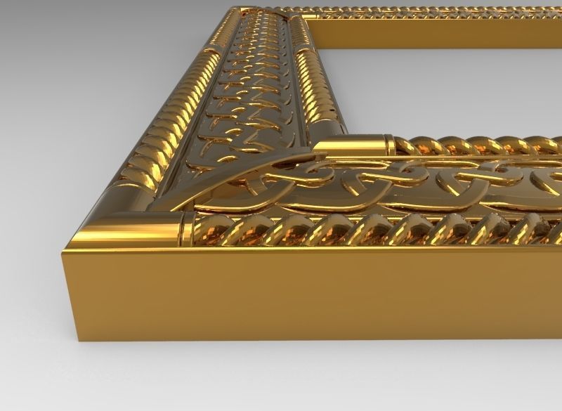 carved frame 3D model_10