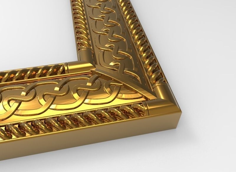 carved frame 3D model_17