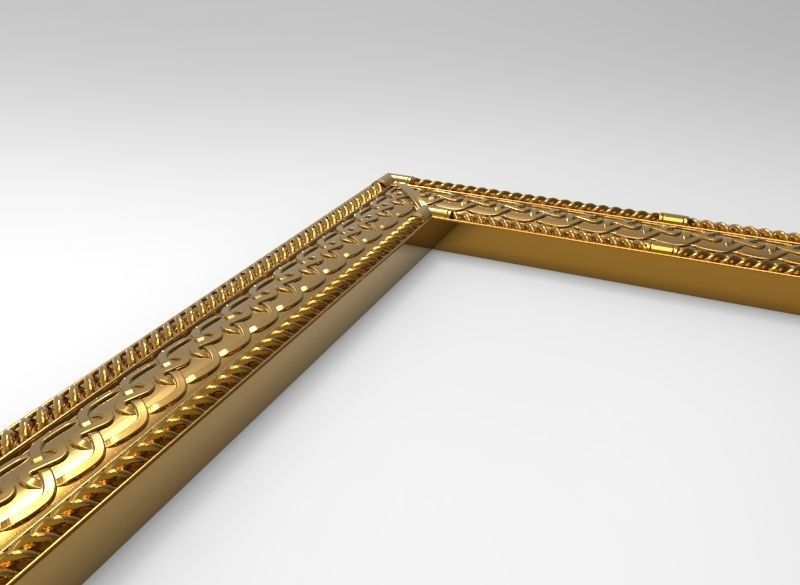 carved frame 3D model_13