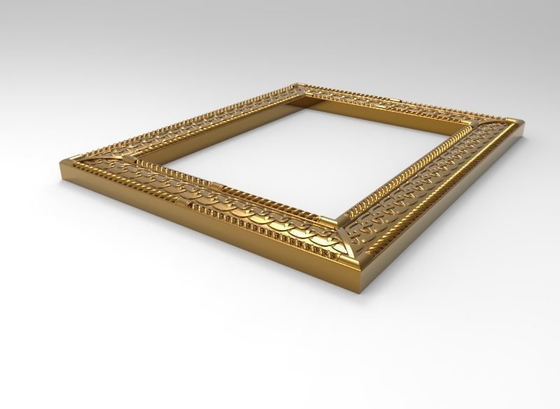 carved frame 3D model_14