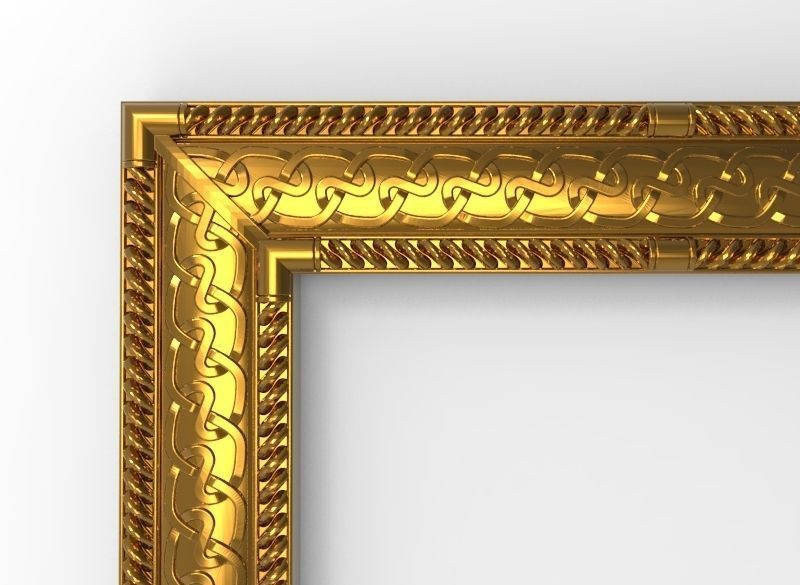 carved frame 3D model_19