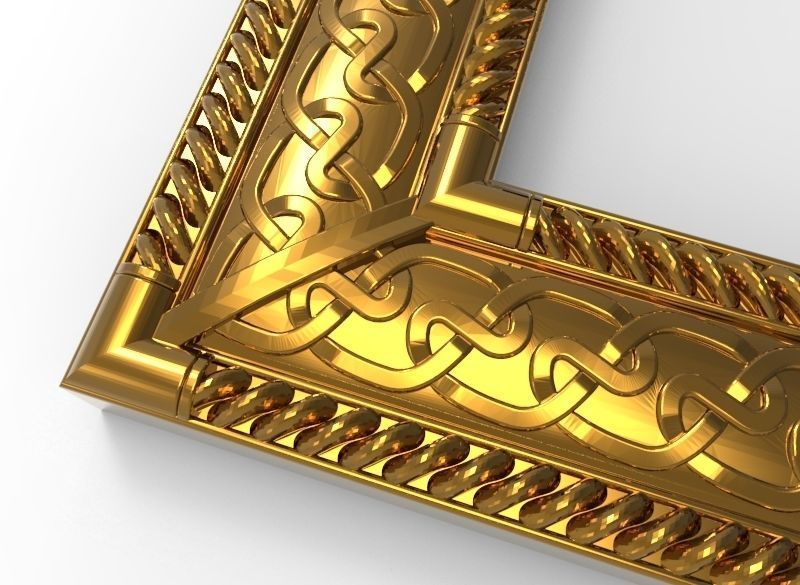 carved frame 3D model_15