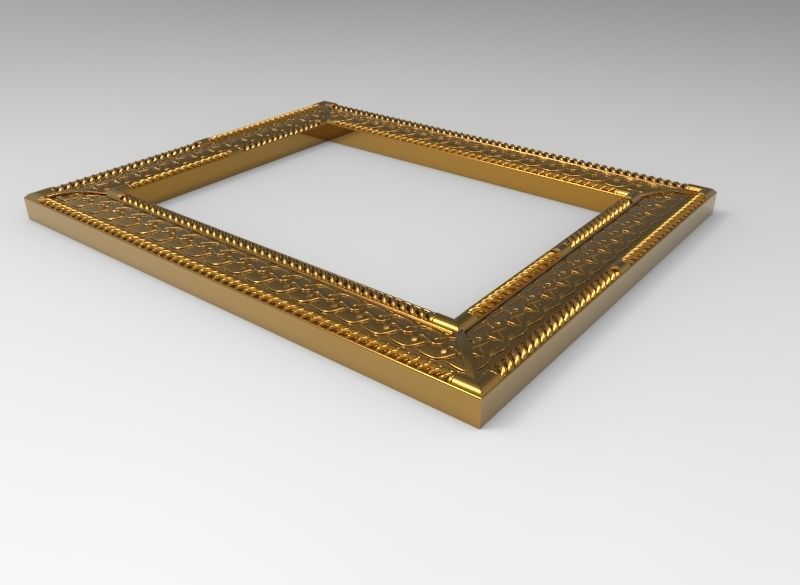 carved frame 3D model_9