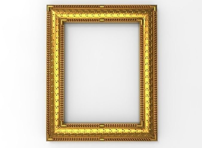 carved frame 3D model