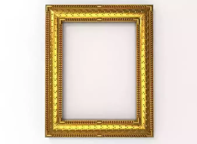 carved frame 3D model