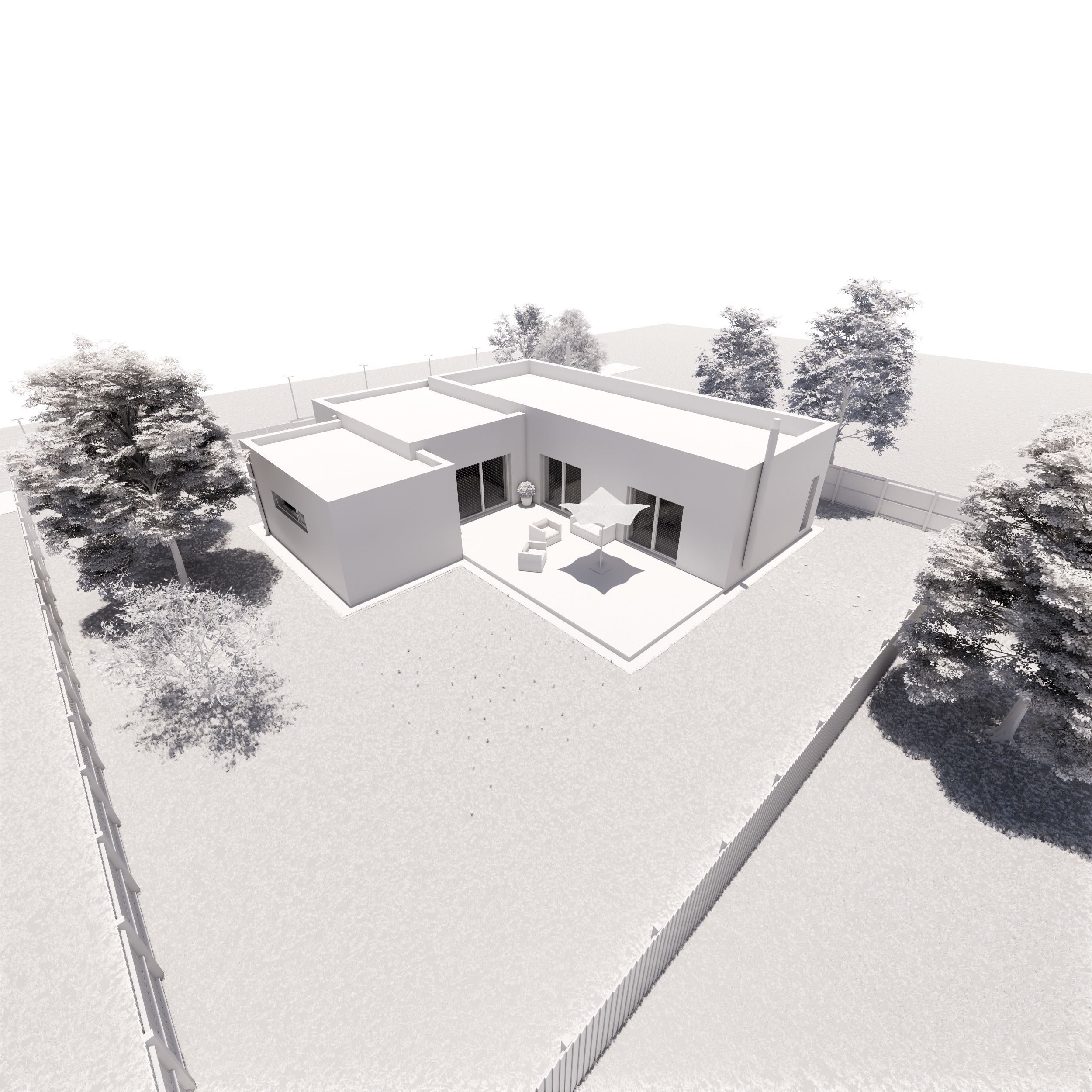 Family House 1 Low-poly 3D model_8