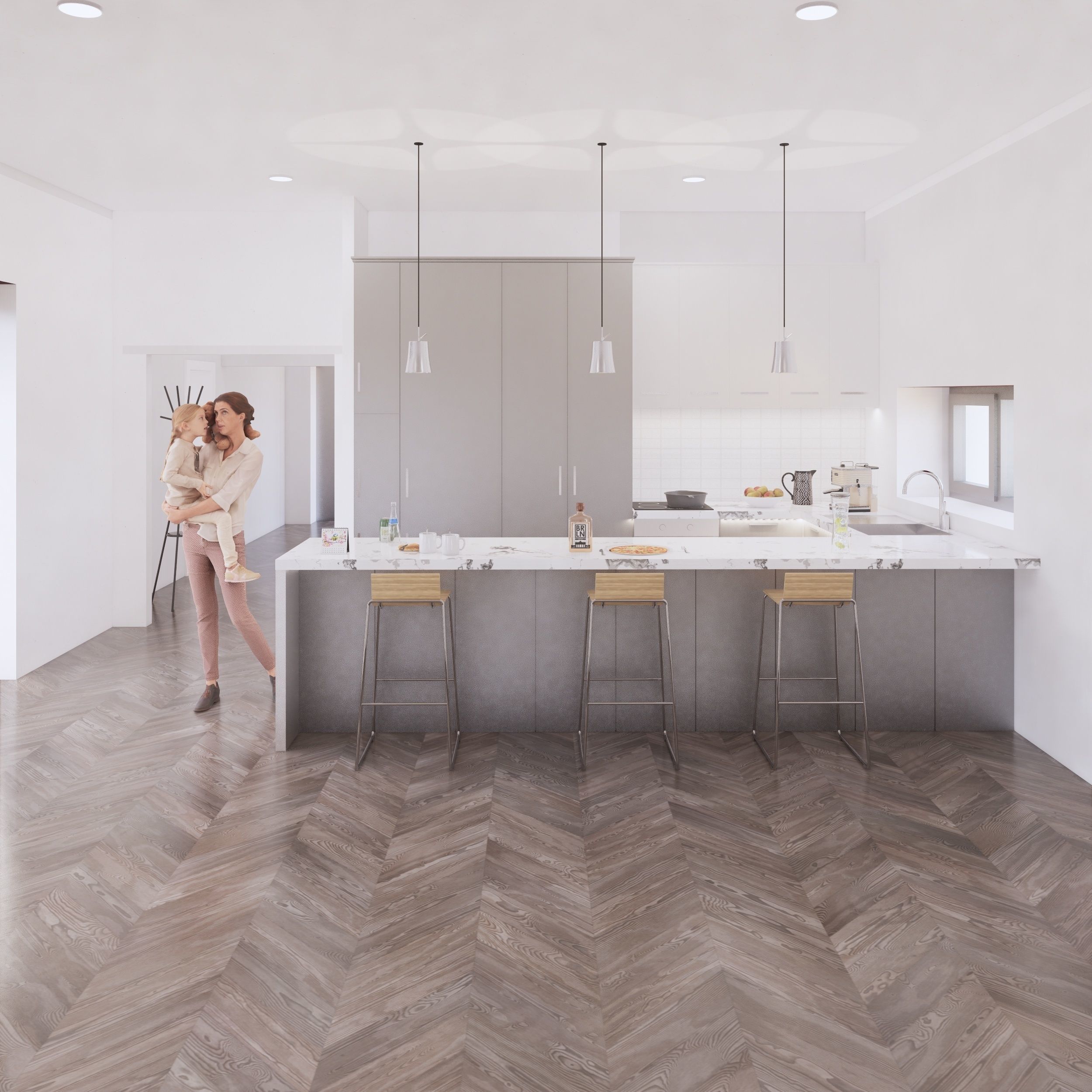 Family House 1 Low-poly 3D model_4