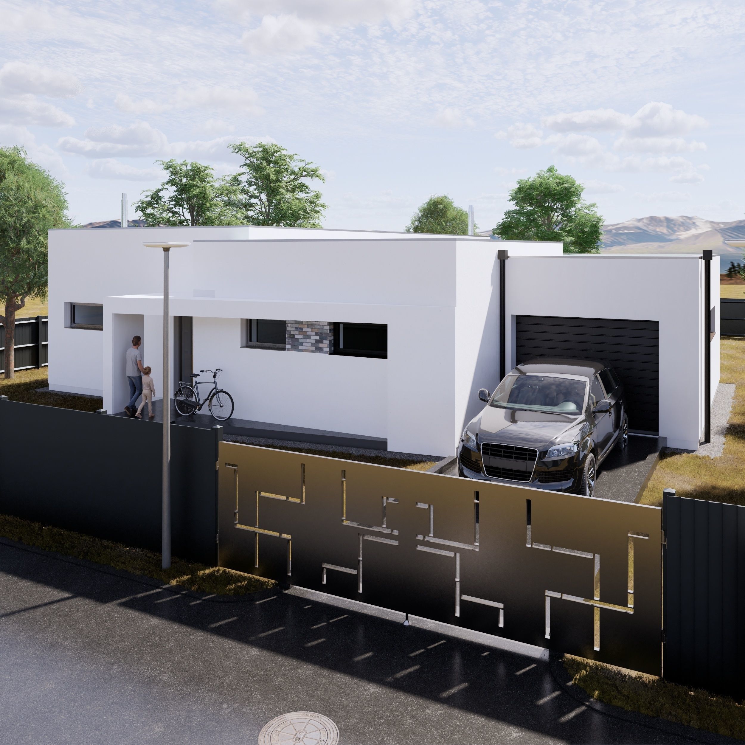 Family House 1 Low-poly 3D model_2