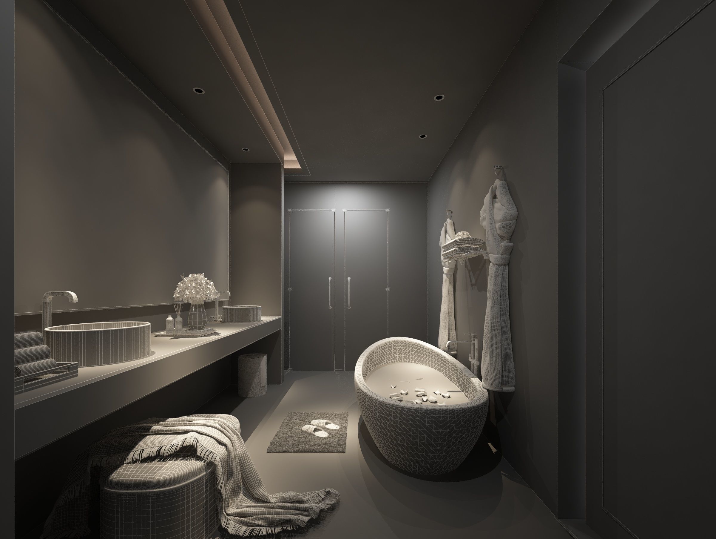 Modern Bathroom 3D model_3