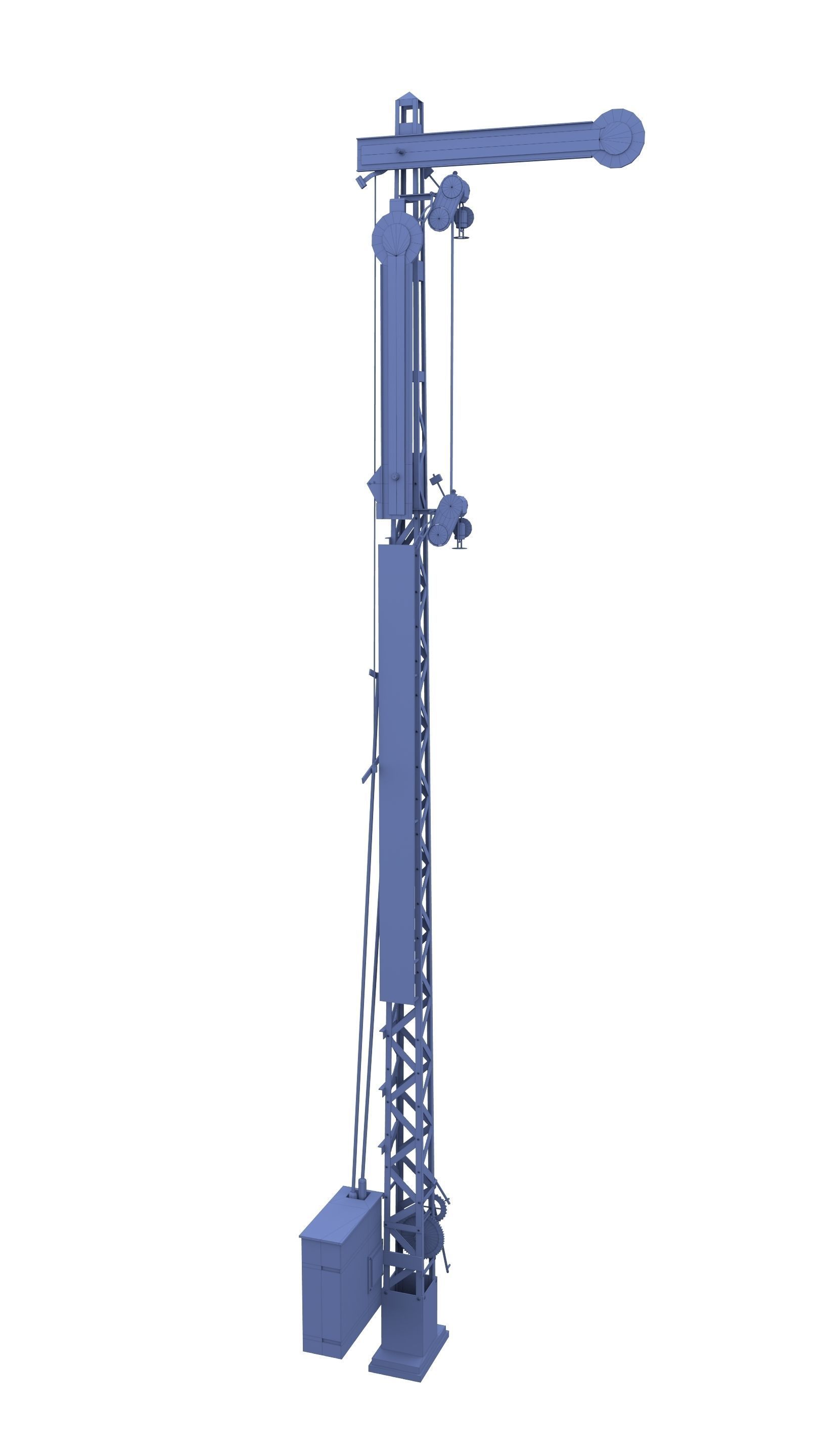 29 Piece Railway Pack 1 Low-poly 3D model_14