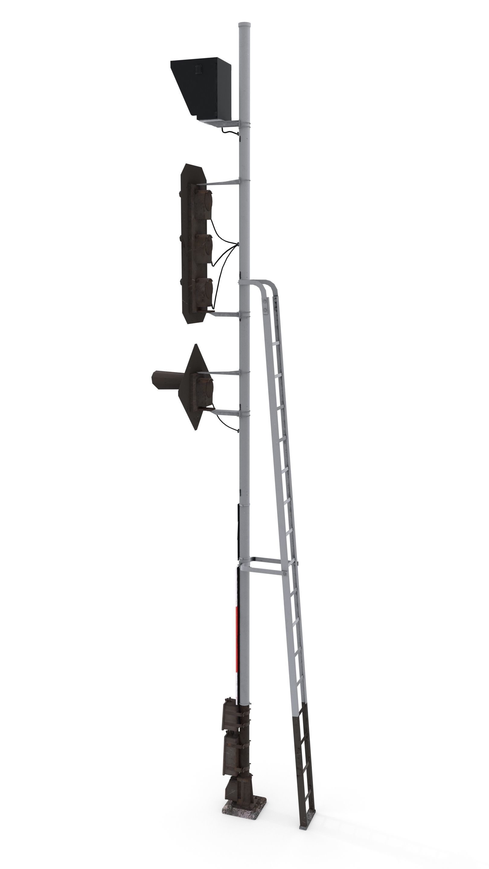 29 Piece Railway Pack 1 Low-poly 3D model_13