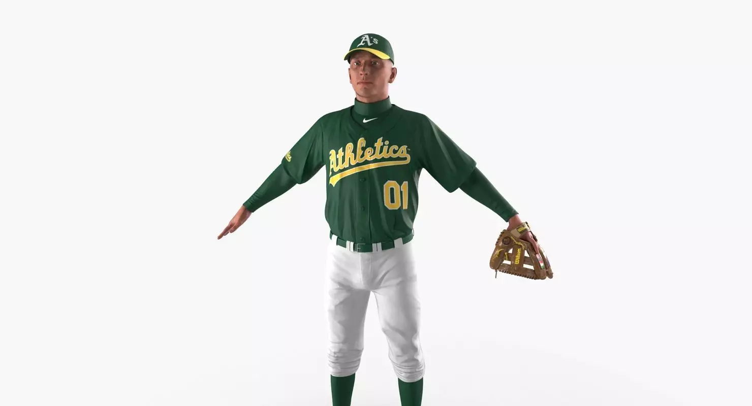 Baseball Player Athletics 3D model