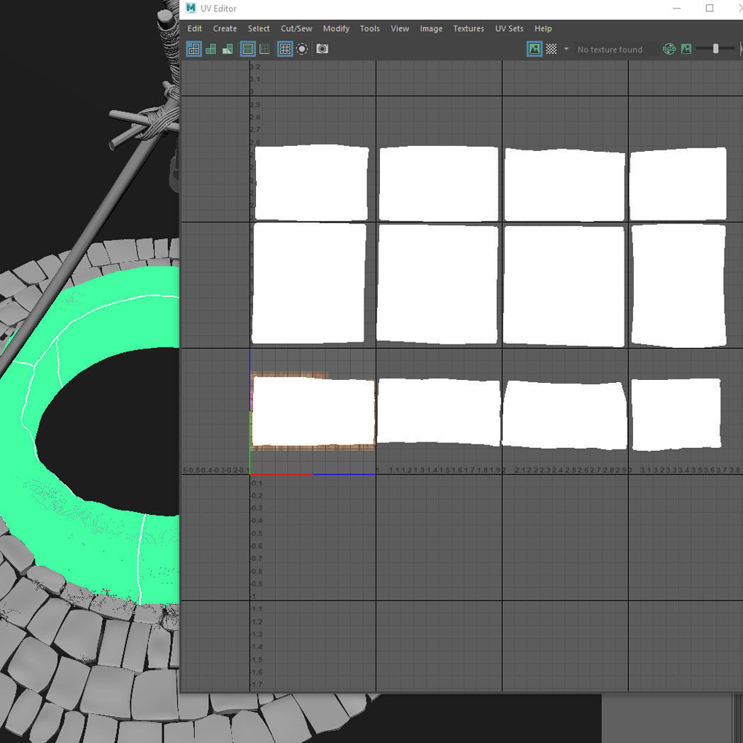 The Well tepee with sticks 3D model_7