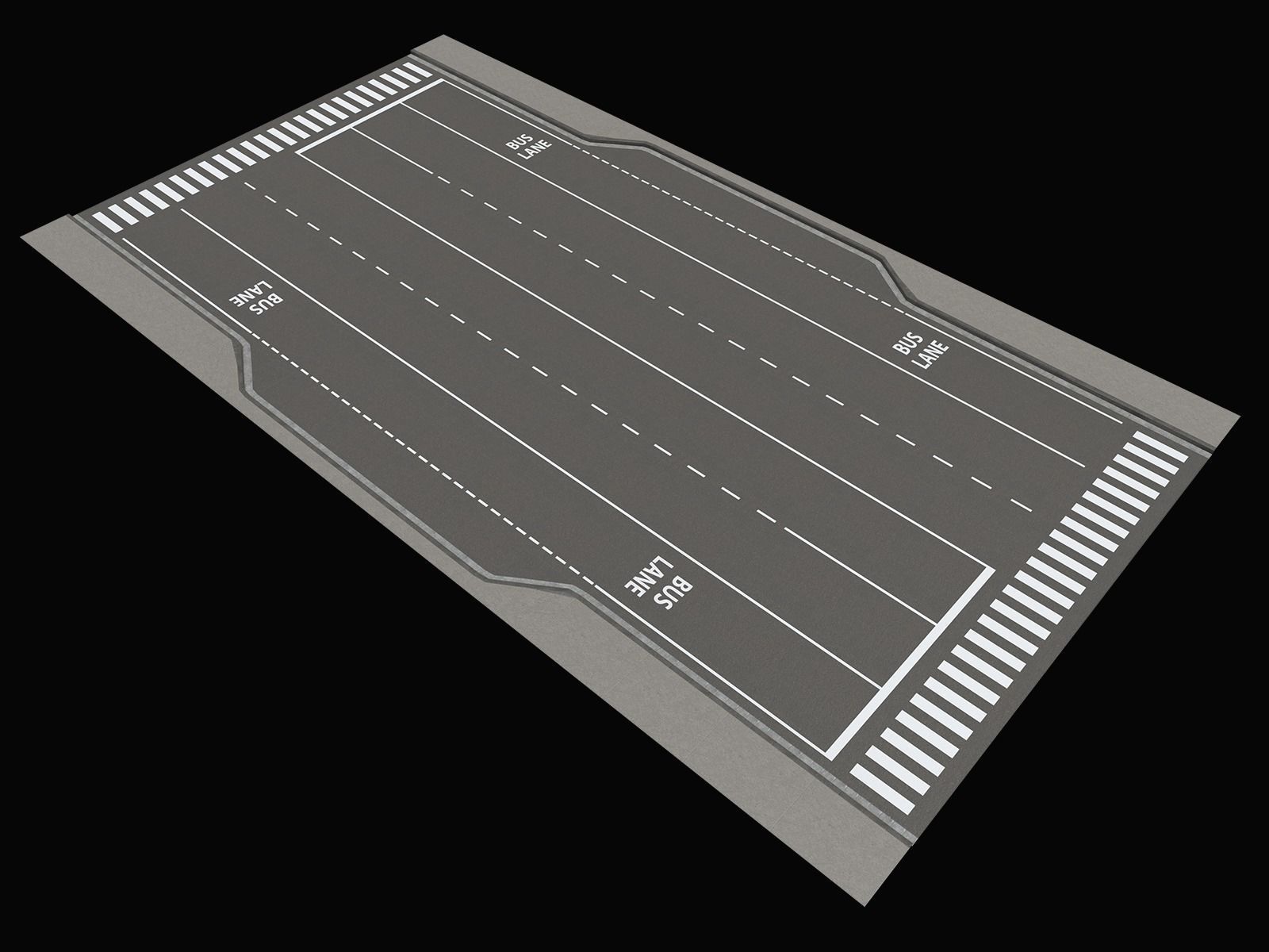 City Streets Construction Kit V2 Low-poly 3D model_7