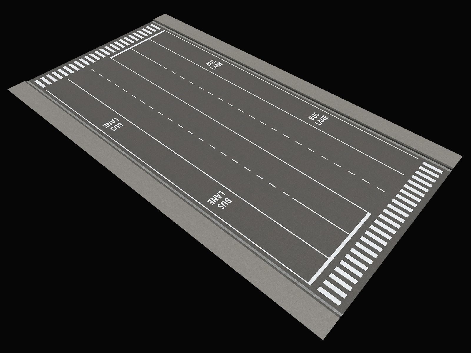 City Streets Construction Kit V2 Low-poly 3D model_5