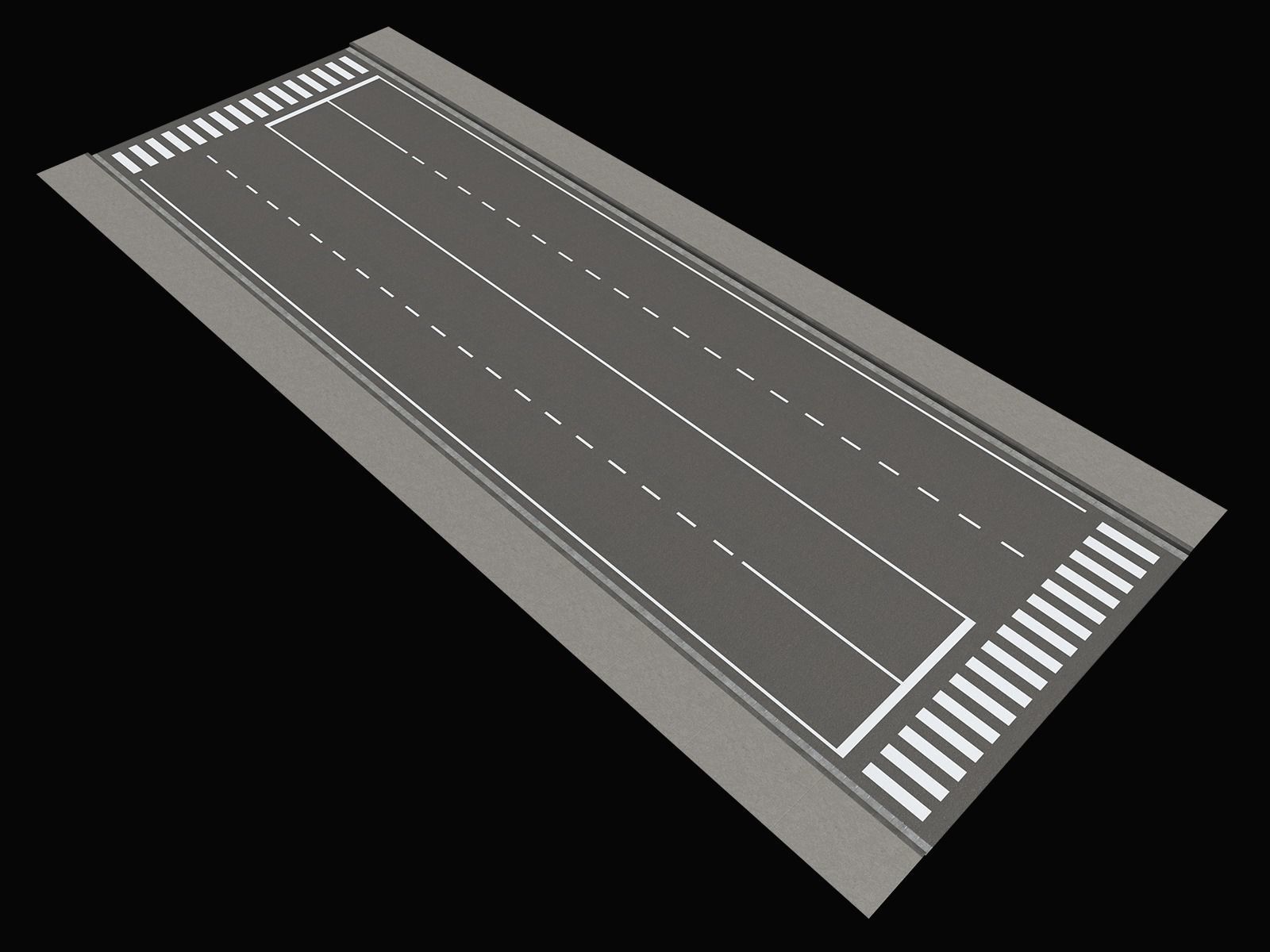 City Streets Construction Kit V2 Low-poly 3D model_4