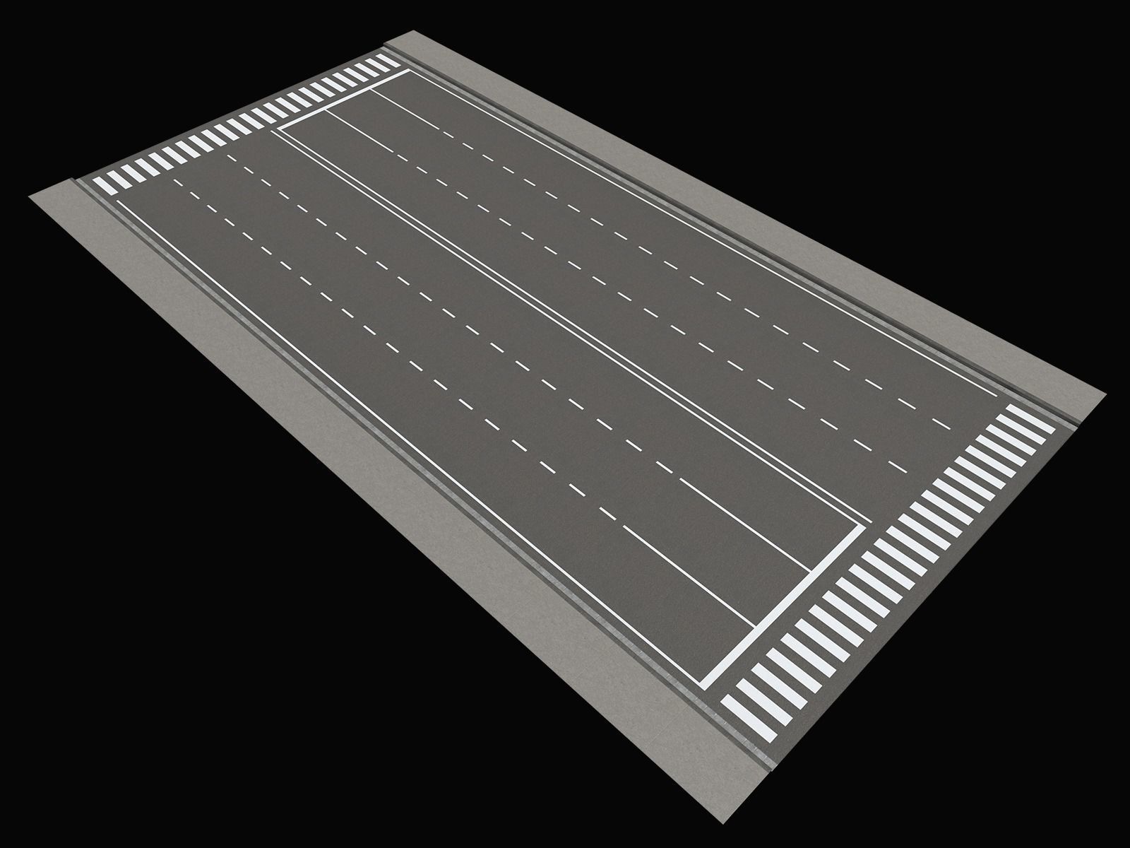 City Streets Construction Kit V2 Low-poly 3D model_9