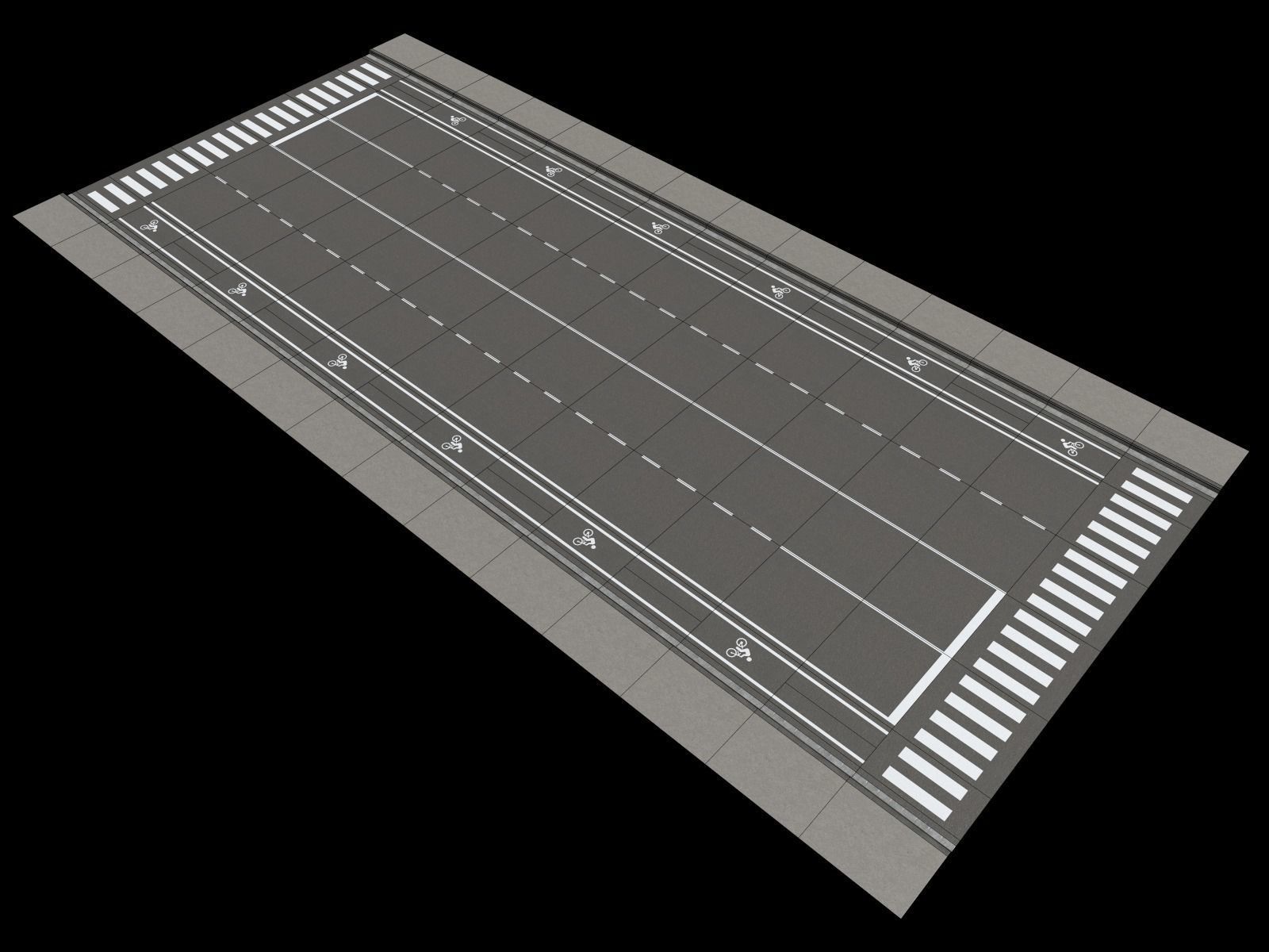 City Streets Construction Kit V2 Low-poly 3D model_16