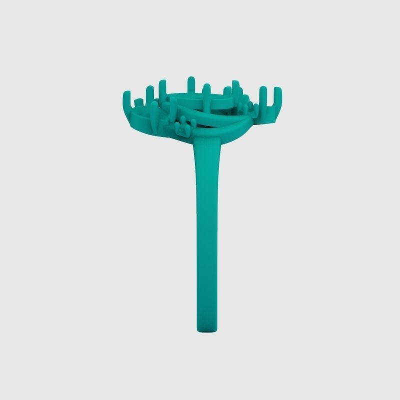 Women Ring with gems and diamonds 3dm stl 3D print model 3D print model_27