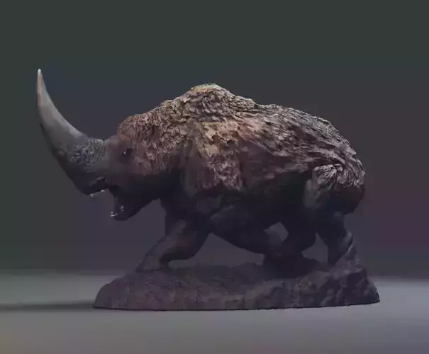 Mudhorn rhinoceros 3D print model