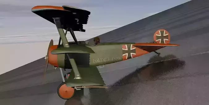 Fokker Dr-1 Triplane 3D model