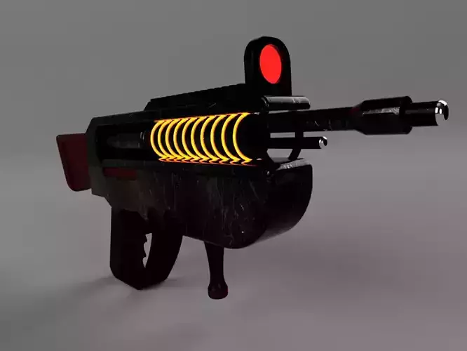 Free Sci-Fi Weapon Free low-poly 3D model