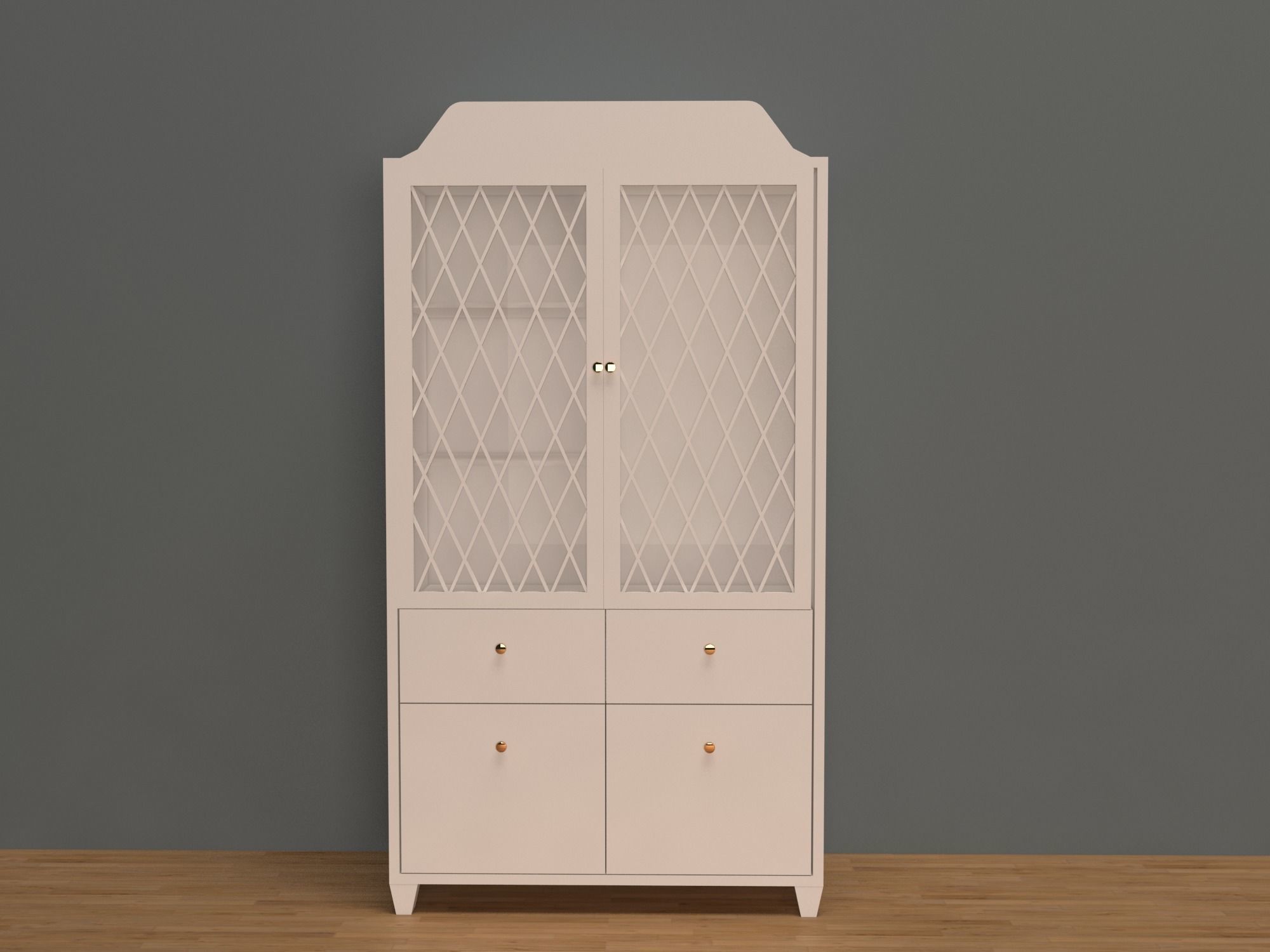 Leander baby furniture set 3D  3D model_2