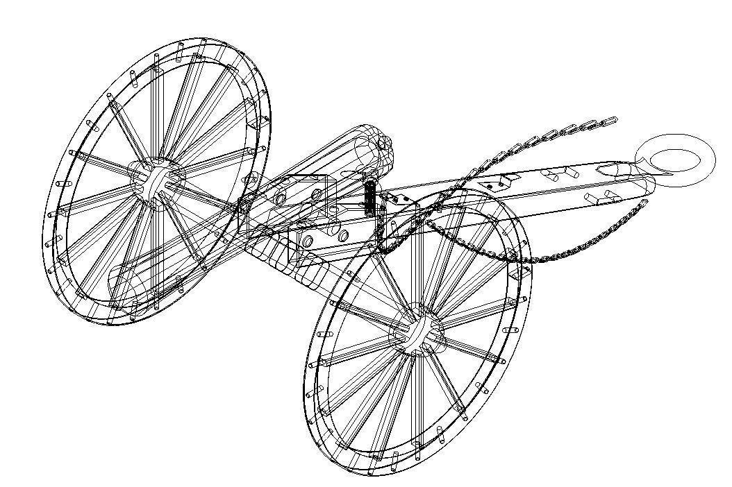 Field Gun - Cannon Low-poly 3D model_9