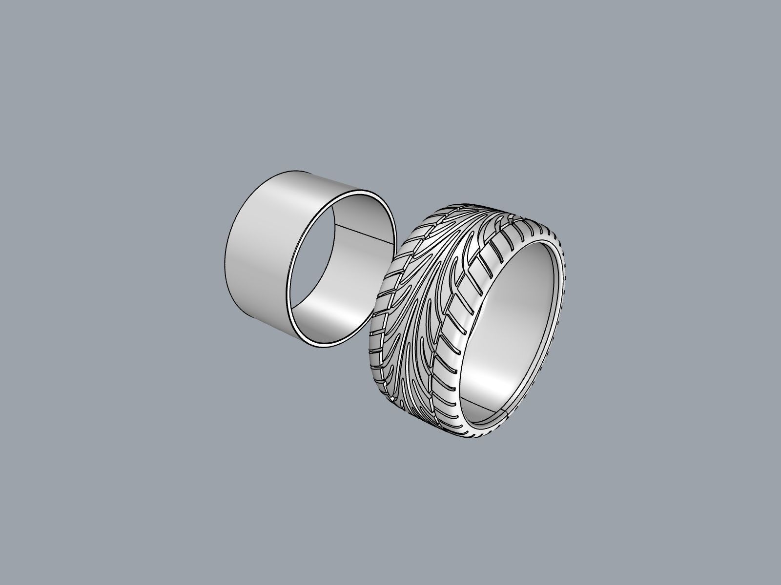 Tyre Ring 3D print model_1