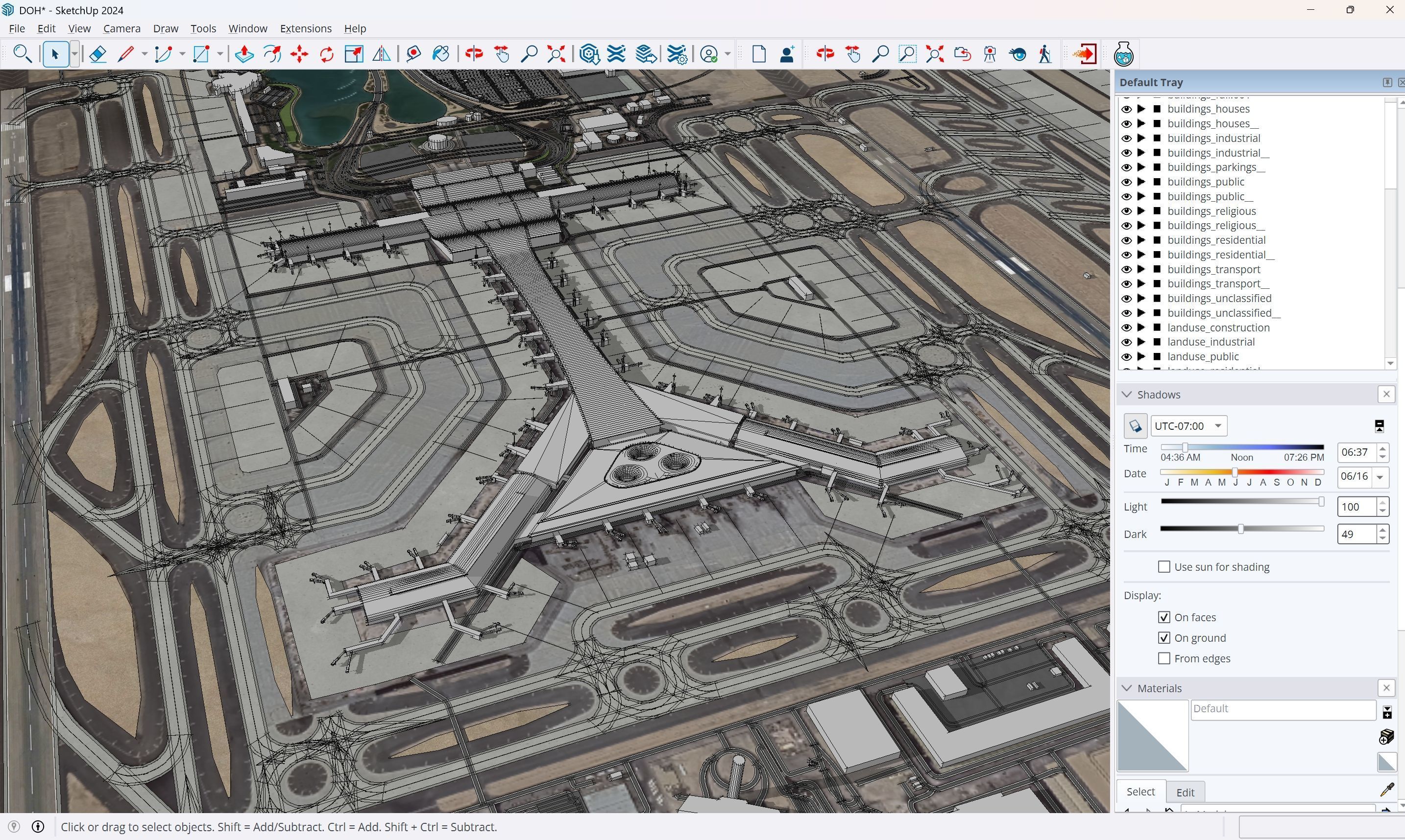 Doha - Hamad 3D Airport Low-poly 3D model_13