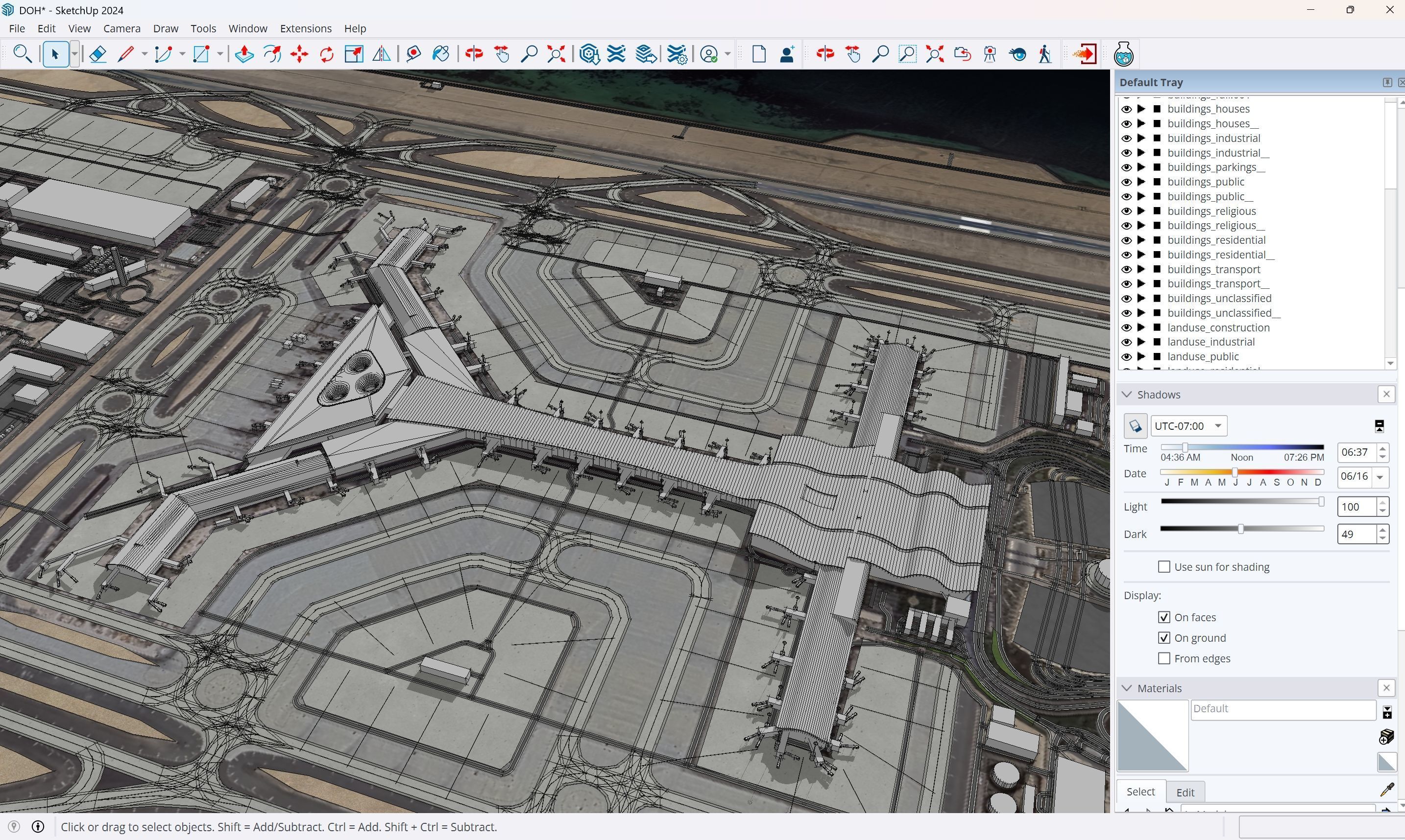 Doha - Hamad 3D Airport Low-poly 3D model_12