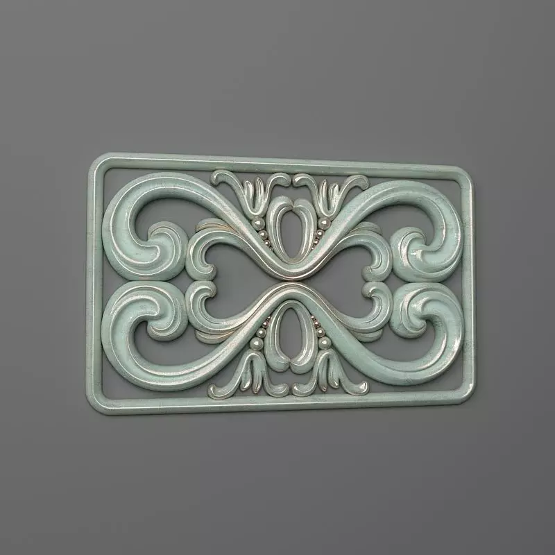 Panel-03 ornate design 3D print model_0