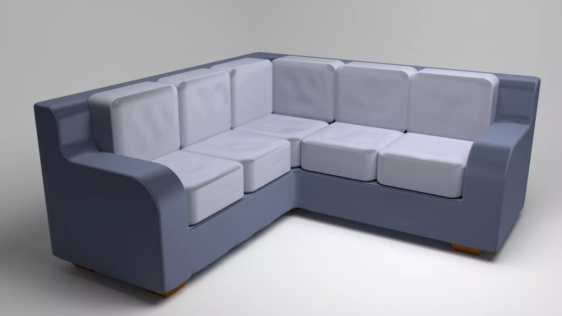 Blender sofa 3D model_0