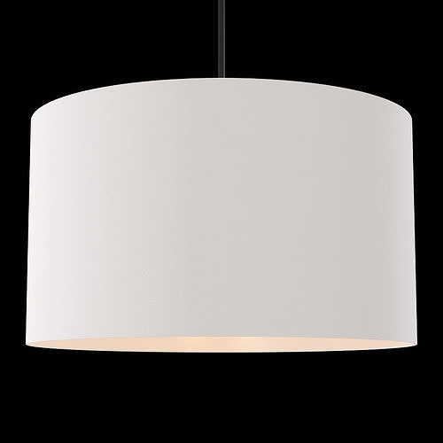 Restoration Hardware CICERO ROUND SHADE PENDANT 36 White 3D model